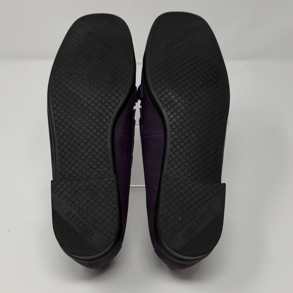 Bellini Fierce Purple Flats with Silver and rhinestone Detailing Size 7